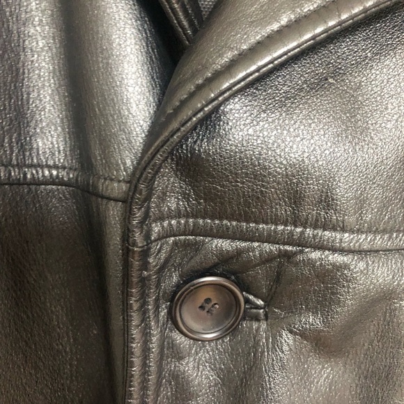 Danier Men's Black Leather Jacket Small - Picture 6 of 12